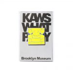 KAWS Brooklyn Museum WHAT PARTY Square Pin Yellow