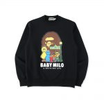 Bape X Sesame Street Crewneck Black