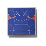 KAWS Brooklyn Museum WHAT PARTY Square Pin Blue