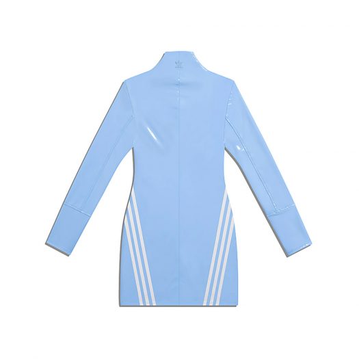 adidas Ivy Park 1/2 Zip Latex Dress (Plus Size) Light Blue/White