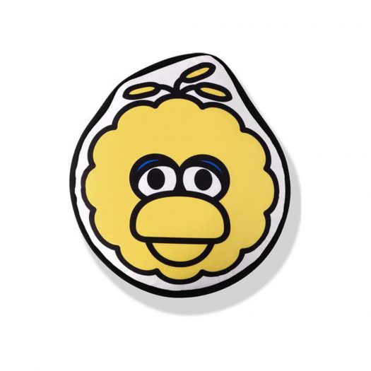 Bape X Sesame Street Face Big Cushion Yellow