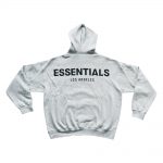 Fear Of God Essentials Los Angeles 3m Pullover Hoodie Grey