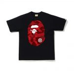 Bape Color Camo Big Ape Head T-shirt (Ss20) Black/red
