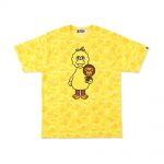 Bape X Sesame Street Abc Camo Tee Yellow