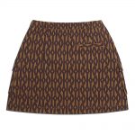 adidas Ivy Park Monogram Skirt Wild Brown/Night Red