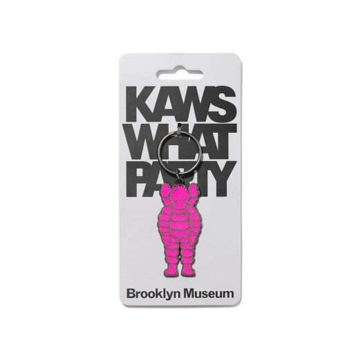 KAWS Brooklyn Museum WHAT PARTY Keyring Pink