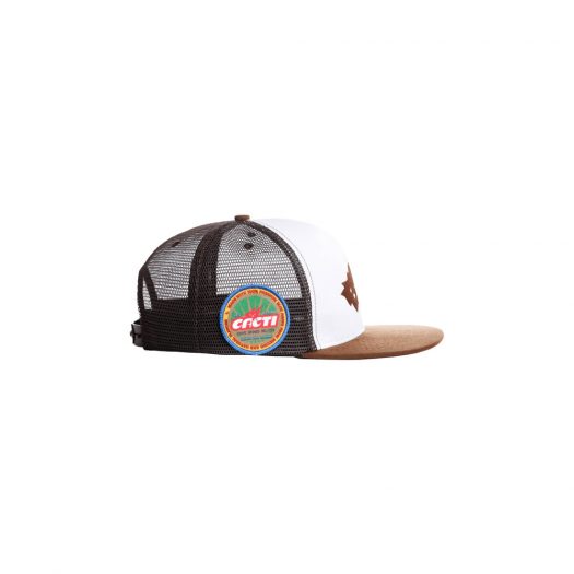 Travis Scott Cacti Heritage Seal Trucker Hat White/Black/Brown