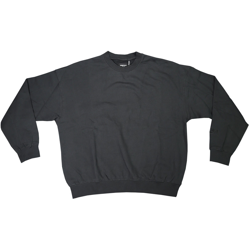 Fear Of God Essentials 3m Logo Crewneck Sweatshirt Black/whiteFear Of ...