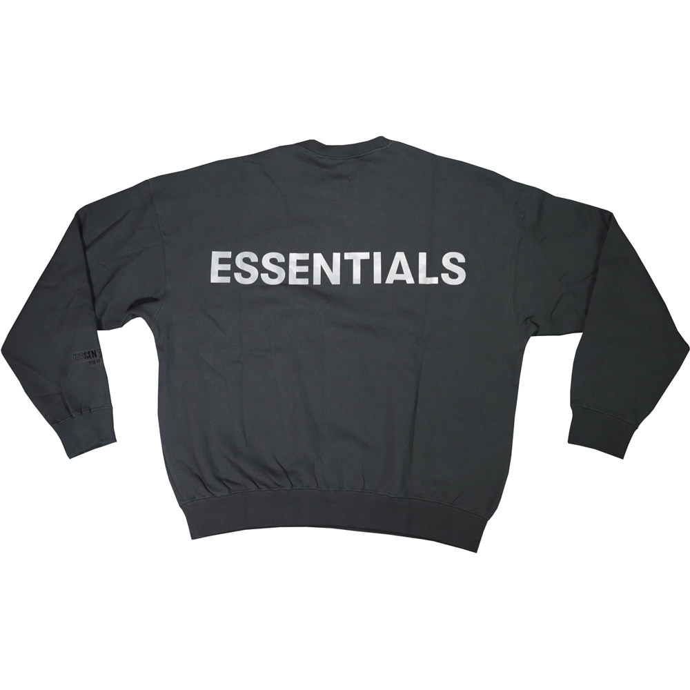 Fear Of God Essentials 3m Logo Crewneck Sweatshirt Black/white