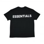 Fear Of God Essentials Logo Boxy T-shirt Black/black