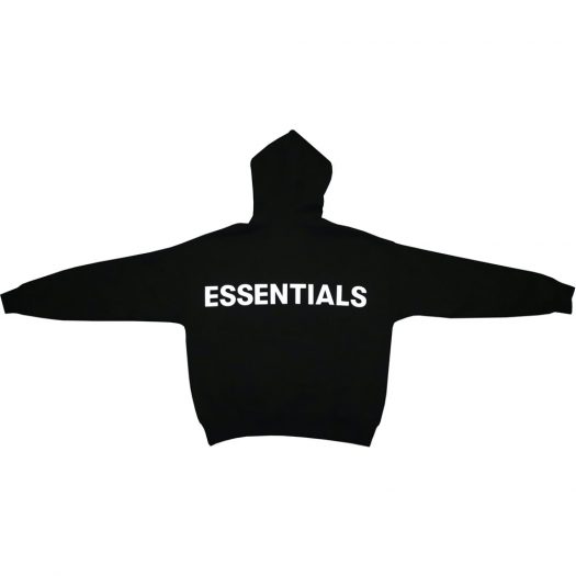 Fear Of God Essentials 3m Logo Pullover Hoodie Black/black