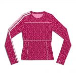 adidas Ivy Park Snap Monogram Top Bold Pink