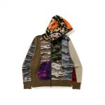 Bape Crazy Camo Mad Shark Relaxed Full Zip Hoodie Multi