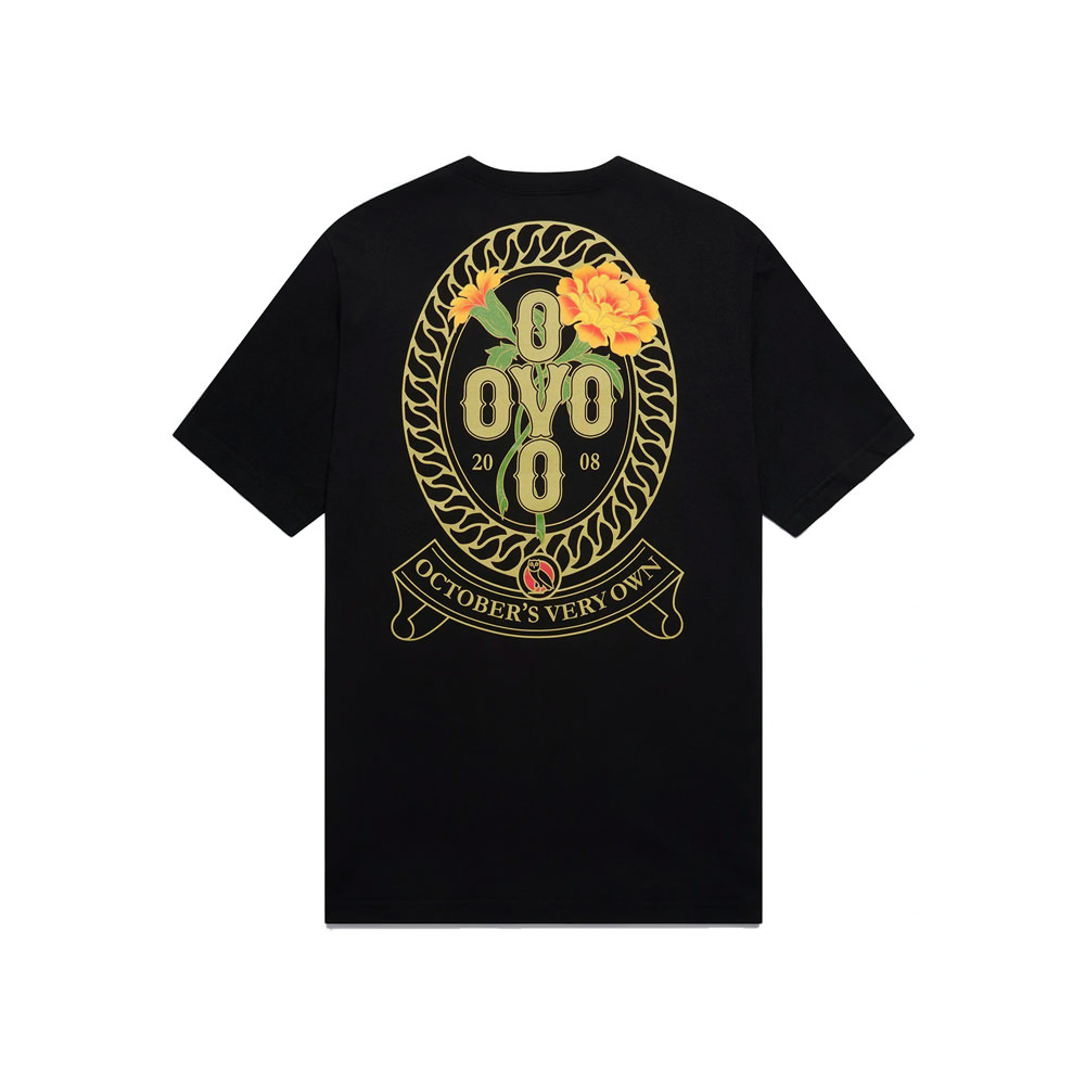 OVO Marigold Crest T-Shirt Black - OFour