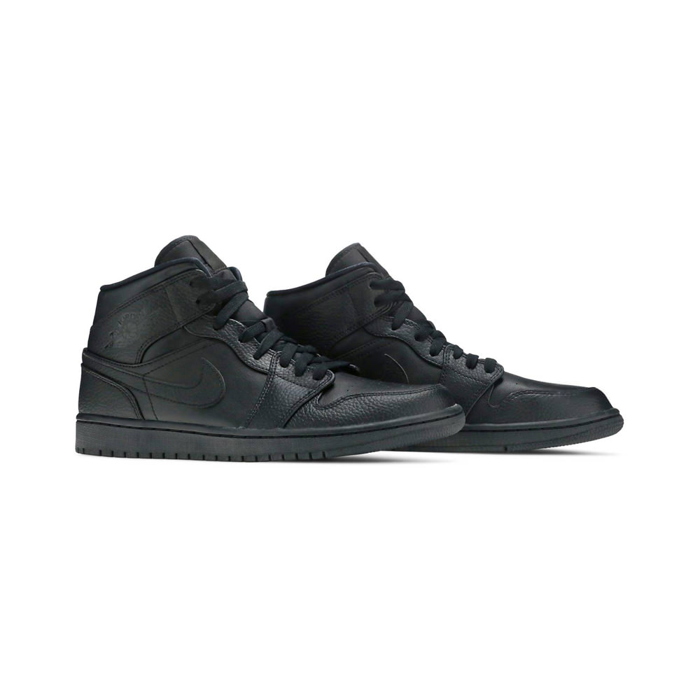 Jordan 1 Mid Triple BlackJordan 1 Mid Triple Black - OFour