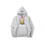 Bape X Sesame Street Pullover Hoodie Gray