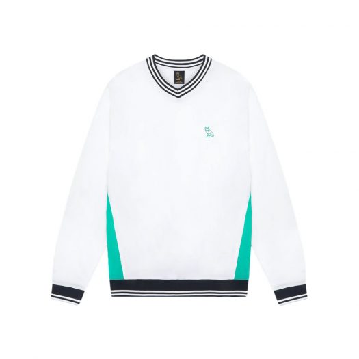 OVO V-Neck Pullover Windbreaker White