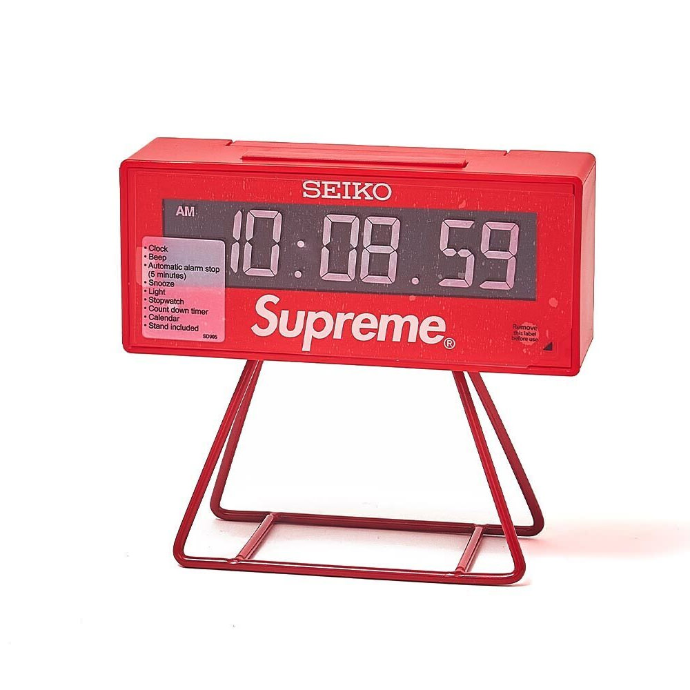 Supreme Seiko Marathon Clock RedSupreme Seiko Marathon Clock Red - OFour