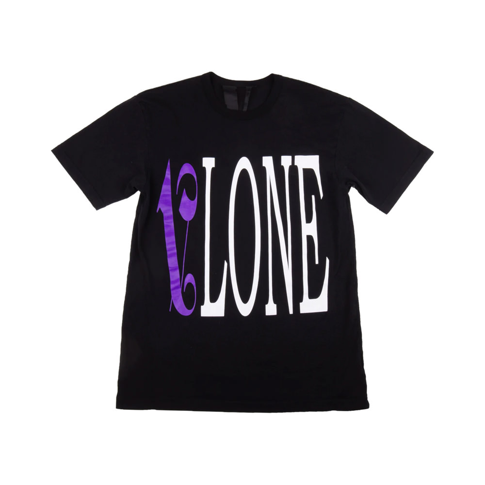 Vlone x Palm Angels T-Shirt Black/PurpleVlone x Palm Angels T