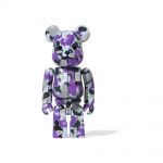 Bearbrick A Bathing Ape 28th Anniversary Camo #1 100% Purple/Grey