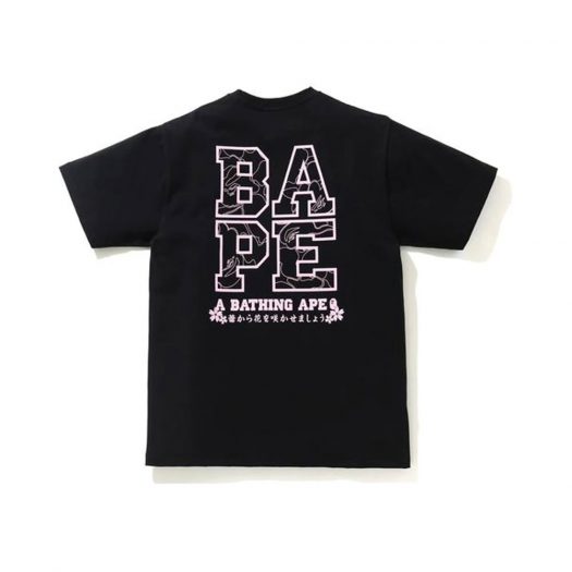Bape Sakura Photo Ape Head Tee (Ss21) Black