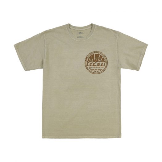 Travis Scott Cacti Painted Sign Tee Tee Olive