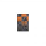 Louis Vuitton Pocket Organizer Damier Graphite Giant (3 Card Slot) Orange in Coated Canvas