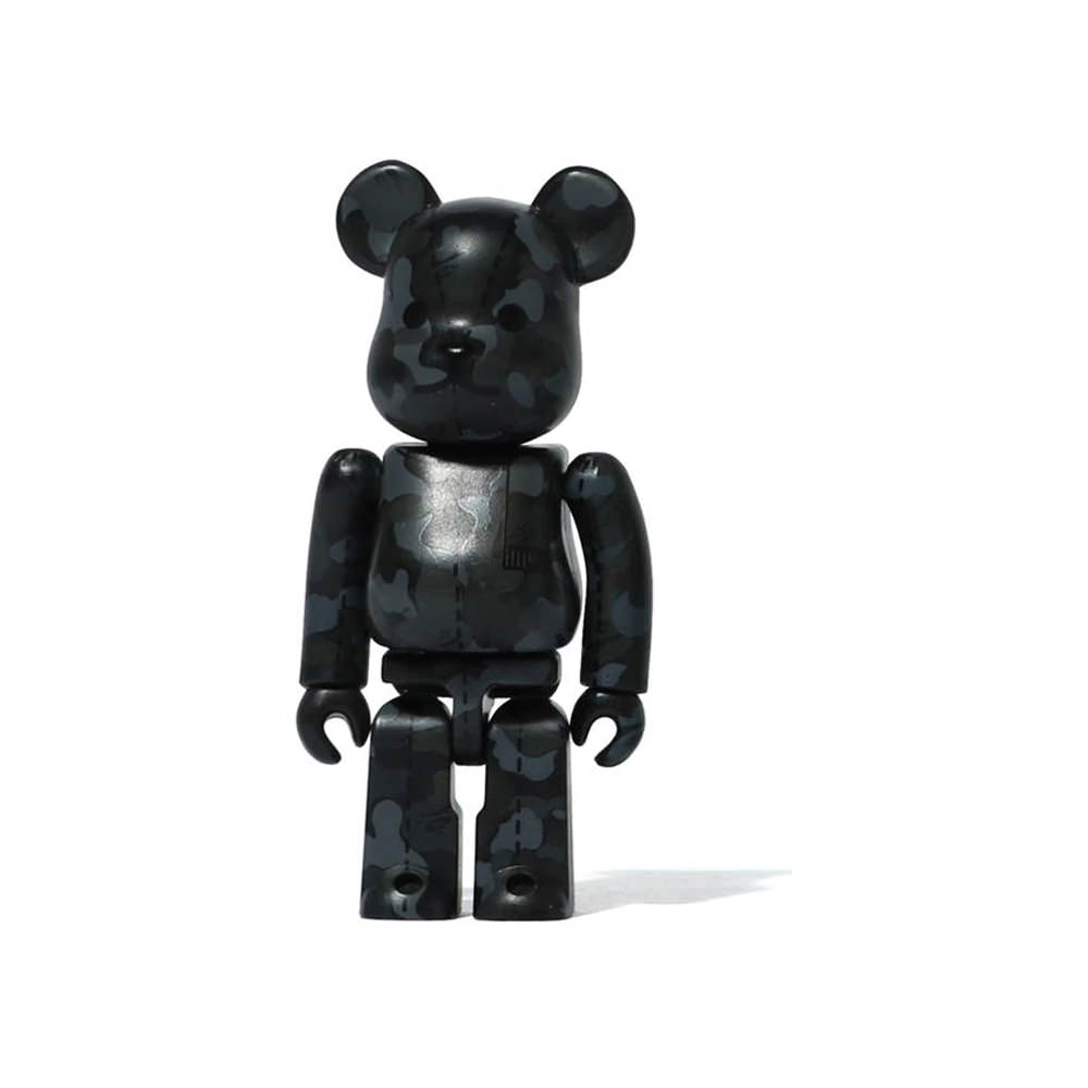 Bearbrick A Bathing Ape 28th Anniversary Camo #1 100% Black