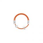 Louis Vuitton Fluo Necklace Bracelet Orange in Calfskin Leather