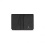 Louis Vuitton Pocket Organizer Damier Graphite Alps Grey in Coated Canvas with Silver-tone