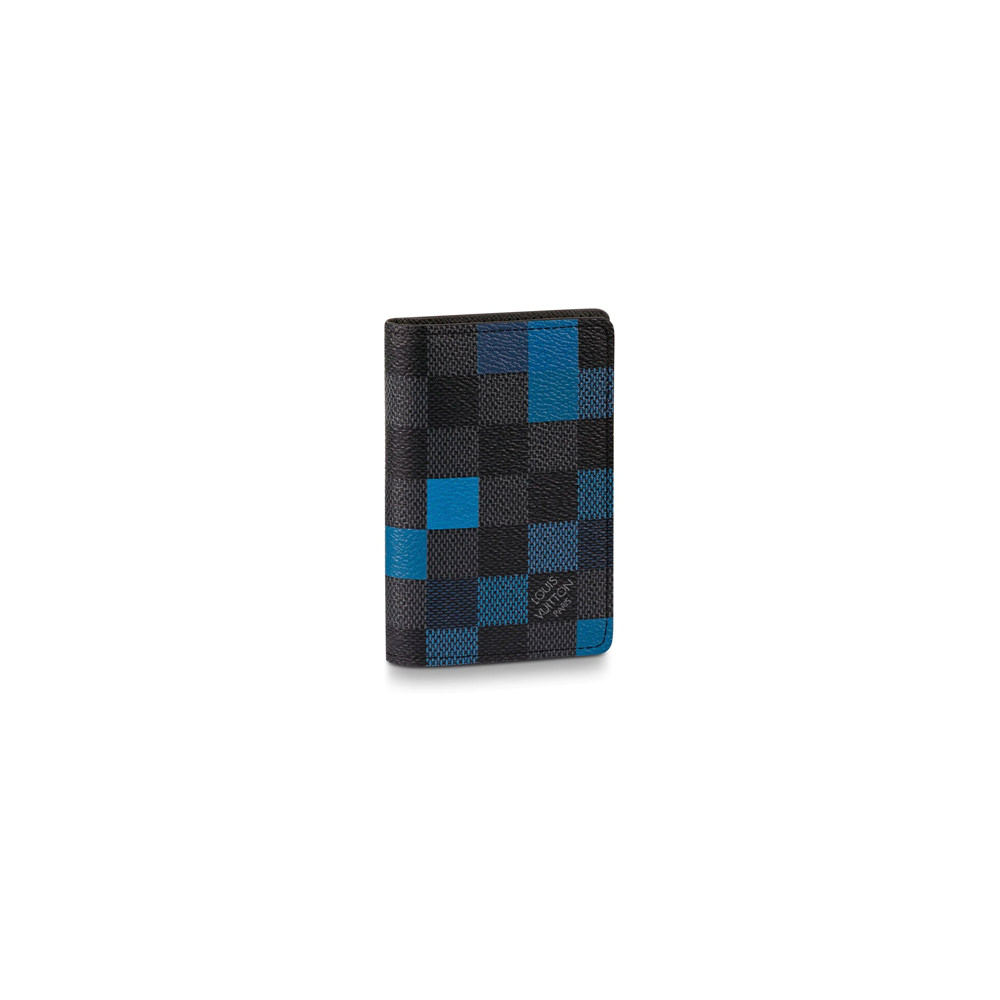 LOUIS VUITTON - Pocket Organizer damier + blue 