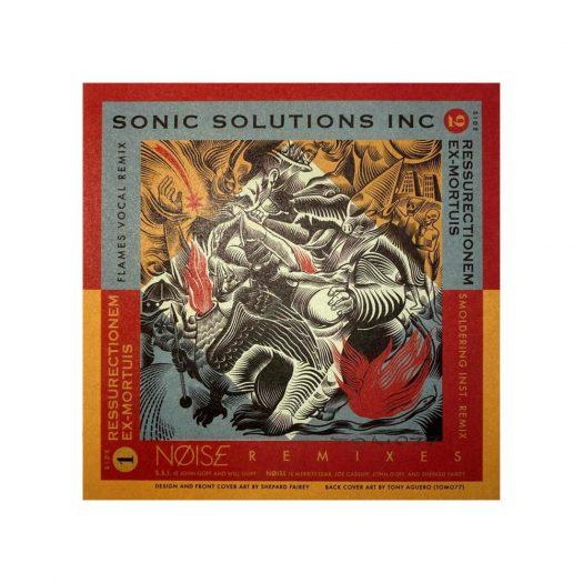 Shepard Fairey Noise Sonic Solutions Inc. Resurrectionem Ex-Mortuis Remix Obey 7″ Vinyl Record