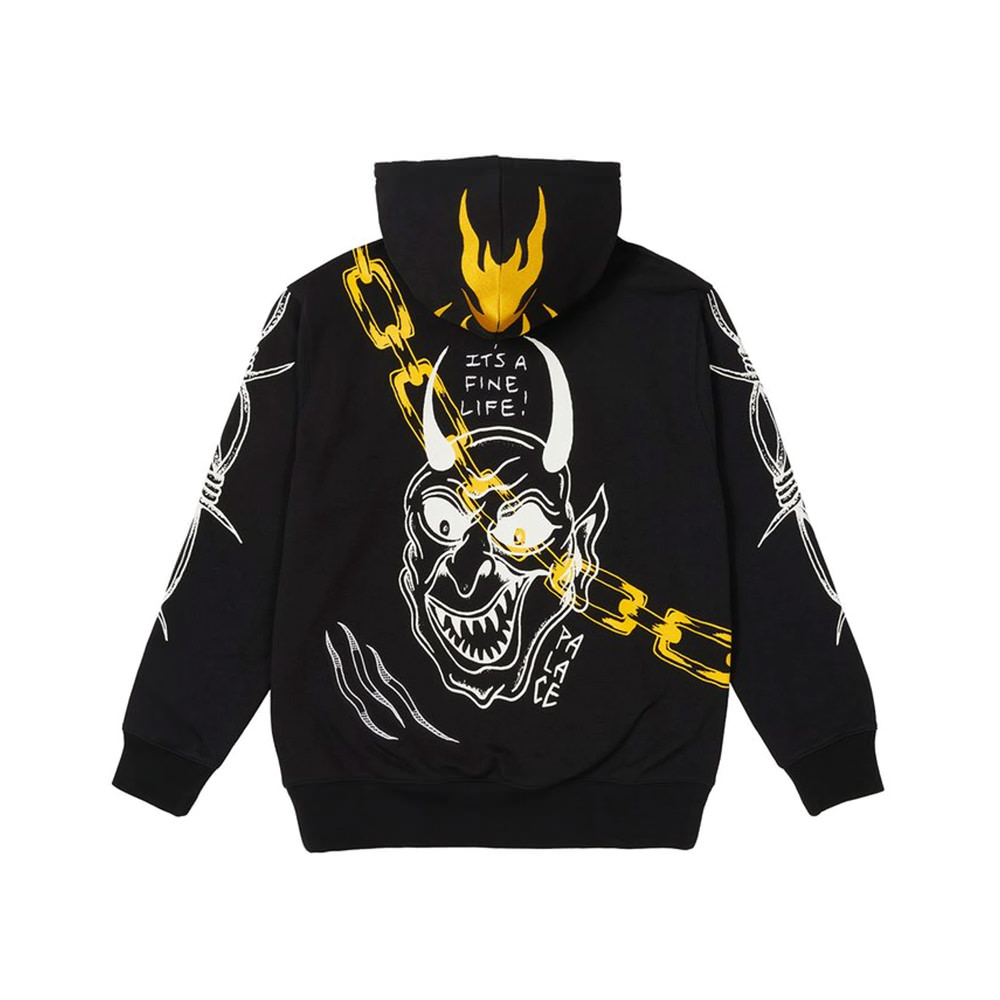 Palace 2025 skull hoodie