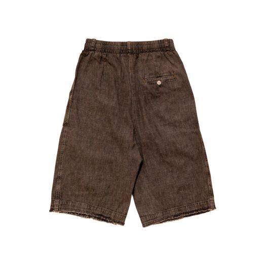 drew house lightweight denim church shorts light black