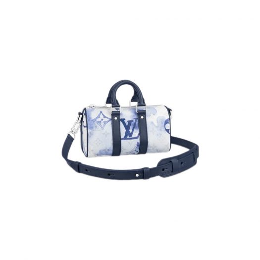 Louis Vuitton Keepall XS Monogram Watercolor Blue in Canvas with Silver-tone
