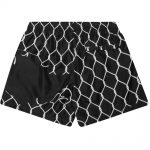 OFF-WHITE Broken Fence Swim Shorts Black/White