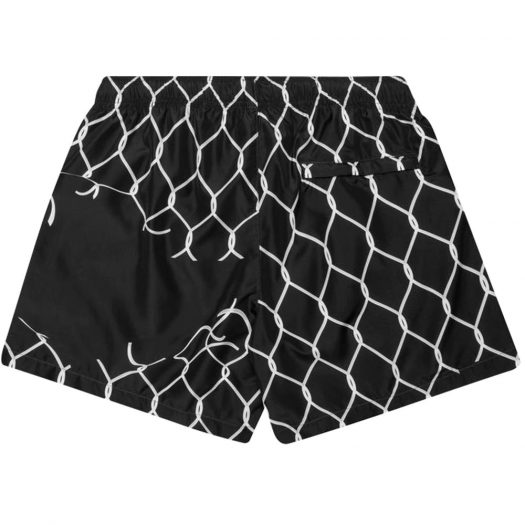 OFF-WHITE Broken Fence Swim Shorts Black/White