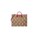Gucci x Doraemon Tote Bag Large Ebony/Beige in Canvas with Gold-tone