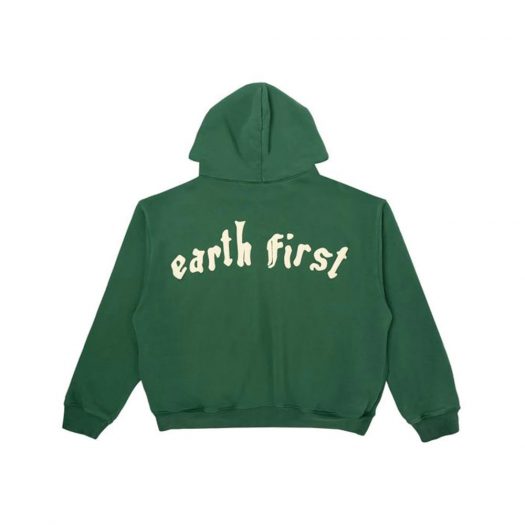 Cactus Plant Flea Market Earth First Zip Hooded Sweatshirt Green