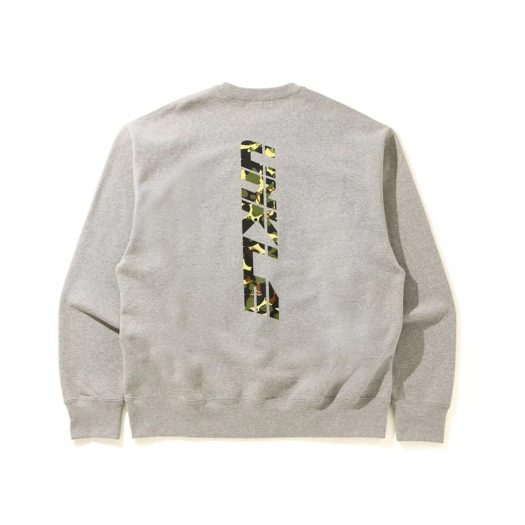Bape X Unkle Pointman Logo Relaxed Crewneck Grey