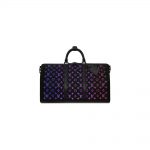 Louis Vuitton Keepall LED Monogram 50 Black in Leather with Black-tone