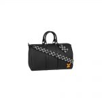 Louis Vuitton Keepall Bandouliere 40 Black in Cowhide Leather with Black-tone