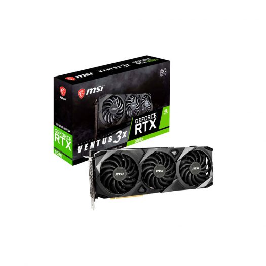 NVIDIA MSI GeForce RTX 3080 Ventus 3X 10G OC Graphics Card (GeForce-RTX-3080-VENTUS-3X-10G-OC)