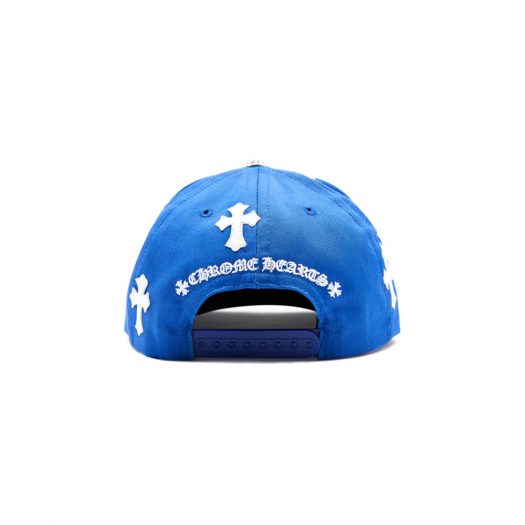Chrome Hearts Cross Patch Baseball Hat Blue