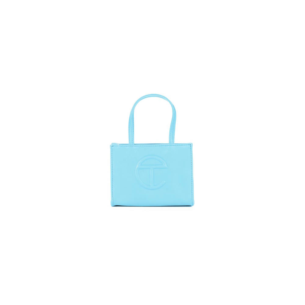 TELFAR Vegan Leather Small Shopping Bag Pool Blue 1220300