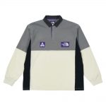 Palace x The North Face Purple Label High Bulky Rugby Shirt Grey