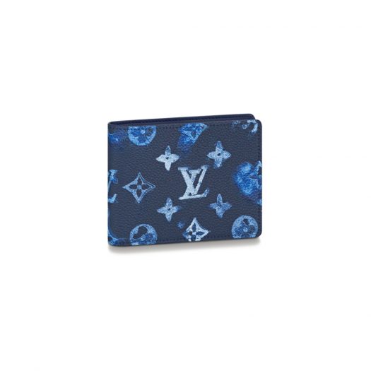 Louis Vuitton Slender Wallet Ink Watercolor in Cowhide Leather