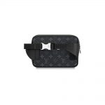 Louis Vuitton Outdoor Bumbag Monogram Eclipse Taiga Black in Taiga Leather/Coated Canvas with Silver-tone