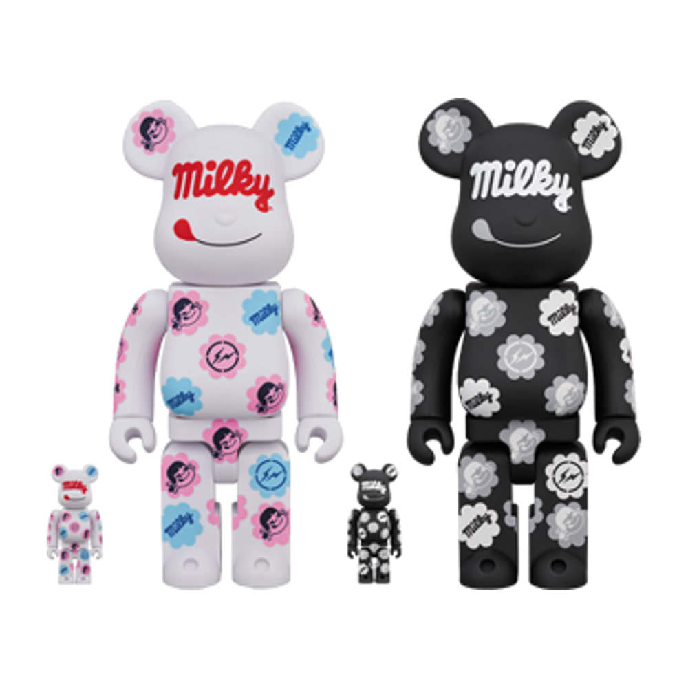 Bearbrick MILKY THE CONVENI MILKY 100% & 400% Set of 2Bearbrick