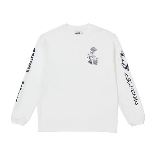 Palace Lotties Thermal Skull Longsleeve White